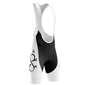 preiswerte Fahrradhosen Herren-Herren Rennradhosen Radhose kurz mit Trägern Bib Shorts Fahhrad Unten MTB Mountain Rennrad Sport Graphic 3D-Pad Radfahren Atmungsaktiv Schnelltrocknend Schwarz Weiß Polyester Spandex Bekleidung