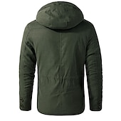 economico Piumini-Per uomo Giacca trapuntata Vello All&#039;aperto Tenere al caldo Giacca invernale Cappotto Campeggio / Escursionismo / Speleologia Grigio scuro Nero Blu Marrone Verde