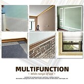 levne Tapety-cool tapety jednobarevná tapeta hranice nástěnná malba pas odlepte a nalepte samolepicí PVC/vinyl moderní nálepka na zeď pro pokoj 230*8*0,8cm*1ks