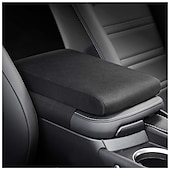 cheap Car Headrests&amp;Waist Cushions-Car Center Console Cover Memory Foam Armrest Cushion &amp; Arm Rest Protector &amp; Middle Organizer Black Elbow Pillow &amp; Seat Central Box Lid Pad &amp; Universal Interior Accessory for Truck  Auto  SUV