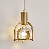 billige Pendellys-12cm pendel lanterne design pendel lys kobber messing moderne 220-240v
