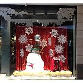 billige Ornamenter-julesnøfnugg ornamenter sett xmas plast hengende snøflak til juletre dekorasjoner vinter eventyrland frossen bursdagsfest ferie hjemmeinnredning håndverk snøfnugg