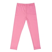 cheap Girl&#039;s 3D Vision &amp; Shining-Girls&#039; 3D Solid Colored Pants Leggings Fall Winter Active Cute Tights Kids 3-12 Years Outdoor Vacation Street Regular Fit