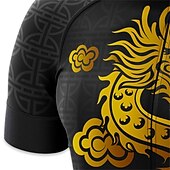 رجالي جورسيه الدراجة تنين مضحك كم قصير الدراجة جورسيه قمم مع 3 جيوب خلفية دراجة جبلية دراجة الطريق سريع جاف شرائط عاكسة الجيب الخلفي رطوبة فتل رياضات أصفر أحمر ملابس رخيصةأون قمصان رجالية-رجالي جورسيه الدراجة تنين مضحك كم قصير الدراجة جورسيه قمم مع 3 جيوب خلفية دراجة جبلية دراجة الطريق سريع جاف شرائط عاكسة الجيب الخلفي رطوبة فتل رياضات أصفر أحمر ملابس