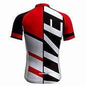 economico Set di abbigliamento da uomo-Per uomo Maglia da ciclismo con pantaloncini Manica Corta Mountain Bike MTB Ciclismo su strada Estate Blu Bianco Giallo Lettere &amp; Numeri Bicicletta Cuscinetto 3D Asciugatura Rapida Tasca Posteriore