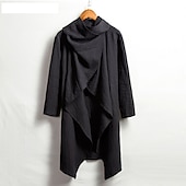 preiswerte Herren-Blazer &amp; -Anzüge-Herren Wintermantel übergangsjacke Trenchcoat Umhang / Capes Urlaub Geschäft Frühling Herbst Baumwollmischung Schnelltrocknend Leicht Oberbekleidung Bekleidung Streetwear Stilvoll ohne Druck Einfarbig