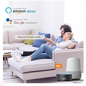 abordables Luces de techo regulables-rgbcw a todo color atenuación inteligente y combinación de colores lámpara de techo del dormitorio 24w wifi aplicación de graffiti lámpara de techo de voz bluetooth se puede programar 2.4g se puede