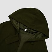 abordables Abrigos de Invierno-Mujer Abrigo Capa / Capas Chaqueta con capucha Fiesta Navidad Ocasión especial Otoño Invierno Abrigo Ajuste regular Resistente al Viento Mantiene abrigado Adorable Artístico / Retro Elegante Chaquetas