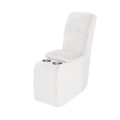 cheap Recliner Chair Cover-Additional Console Recliner Covers for The L Shape Sectional Burgundy Recliner Sofa Covers Velvet Stretch Additional Console Cover for Reclining L Shape Sofa Cover Thick Soft Washable