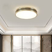 economico Lampade e ventilatori da soffitto-Plafoniere design cerchio 40cm rame ottone moderne 220-240v