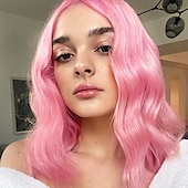 billige Syntetiske trendy parykker-sadie vask parykk auburn parykk for kvinner lang bølget kobber rød parykk krøllet syntetisk blonder parykk vann bølge ingefær parykk dyp bølge halloween cosplay daglig fest hår erstatning parykk