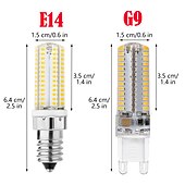 olcso Kéttűs LED-es izzók-10db 5w e14 g4 g9 bi pin led fekvő villanykörte 104leds smd 3014 500lm 50w halogén megfelelő otthoni világításhoz ac110v ac220v