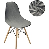 abordables Couverture de chaise de salle à manger-Les housses de chaise de salle à manger en velours, luxueuses et douces, protègent vos chaises rouge bordeaux tout en ajoutant élégance et confort à la décoration de votre salle à manger