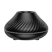billiga luftfuktare-vulkan luftfuktare aromadiffusor eterisk oljelampa 130ml usb portabel luftfuktare med 7 färger flamma nattljus