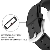 abordables Correas de reloj Garmin-6 correas de reloj inteligente para Samsung Galaxy, Garmin Forerunner 220, Fenix 7/6/5/5 Plus, Instinct 2/2 Solar/Solar/Instinct Standard, Forerunner 945/935/745, Watch 3 (45 mm, Watch 46 mm, Watch 22 mm, Silicona)