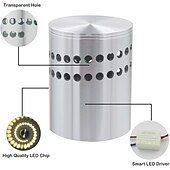 お買い得  LEDウォールライト-Lightinthebox クリエイティブ LED 屋内ウォールライトリビングルームショップ/カフェアルミウォールライト ip44 ac100-240v 3 ワット
