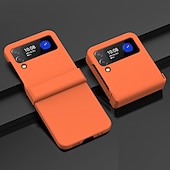 cheap Samsung Cases-Phone Case For Samsung Galaxy Z Flip 7 Z Flip 5 Z Flip 4 Z Flip 3 Back Cover Bumper Frame Four Corners Drop Resistance Shockproof Solid Colored Silica Gel
