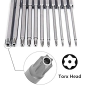 economico set di punte da trapano-50-75-100mm hollow plum blossom allungato s2 batch testa esagonale gambo cacciavite bit set di cacciaviti