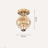 economico Lampade e ventilatori da soffitto-Plafoniere da 20 cm dal design unico in metallo elettrolitico moderno 220-240v