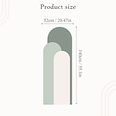 levne Tapety-geometrie barevná tapeta boho oblouk nálepka na stěnu odlepte a nalepte snímatelnou samolepicí PVC/vinylovou nálepku na stěnu pro domácí dekoraci místnosti 52*140cm