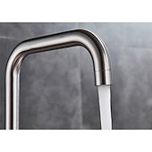 cheap Rotatable-Stainless Steel Kitchen Sink Mixer Faucet, 360 Swivel Single Handle Kitchen Taps Deck Mounted, with Hot and Cold Water Hose Vessel Taps