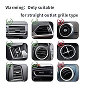 cheap DIY Car Interiors-Car Air Conditioner Trim Strip for Vent Outlet 20 Pieces Car Accessories Bling Interior for Men Women Truck Decor Air Vent Outlet Decoration Strip Universal Waterproof Bendable DIY U Shape
