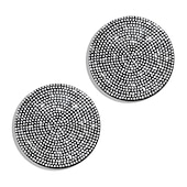 cheap Car Organizers-2pcs Bling Car Cup Holder Coaster 2.75 inch Anti-Slip Shockproof Universal Fashion Vehicle Car Coasters Insert Bling Rhinestone Auto Automotive Interior Accessories for Women