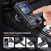 cheap Bluetooth Car Kit/Hands-free-BT93 Wireless Car Bluetooth FM Transmitter Aux Supports QC3.0 Charging Treble And Bass Sound Music Player Handsfree Bluetooth Car Kit Fast Charger