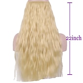 cheap Clip in Extensions-Curly Synthetic Hair 22 inch Hair Extension Fishing Line Hair 1pc / pack Adjustable Women&#039;s Girls&#039;