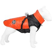 baratos Casacos-Cachorros Gatos Casacos Jaqueta Colete Moda Lazer Inverno Reflector Prova-de-Água Quente Respirável Macio Ao ar livre Casual / Diário Caminhada Roupas para cães for Bichon Frise Pomerânia Animais de