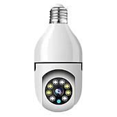 cheap Indoor IP Network Cameras-LED Bulb Light HD 1080P IP Camera Wireless Panoramic Home Security WiFi Smart Bulb Night Vision Camera