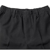preiswerte Schlank-Herren Anzughosen Hose Hosen Chinesisch Chino Elastische Taille Glatt Komfort Atmungsaktiv Hochzeit Geschäft Casual Modisch Klassisch Schwarz Staubiges Blau Hoher Taillenbund elastisch