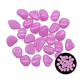 cheap Statues-1pack Glow in the Dark Garden Pebbles For Sidewalk Garden Terrace Lawn Garden Patio Fish Tank Aquarium Decoration Glow Stone