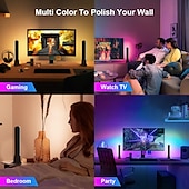 お買い得  スマートライト-RGB LEDスマートライトバーWiFi Bluetoothデスクトップ背景雰囲気ライト音楽同期TV壁コンピューターゲーム寝室ナイトライトShustar