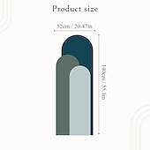 levne Tapety-geometrie barevná tapeta boho oblouk nálepka na stěnu odlepte a nalepte snímatelnou samolepicí PVC/vinylovou nálepku na stěnu pro domácí dekoraci místnosti 52*140cm