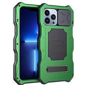 Χαμηλού Κόστους iPhone Θήκες-Θήκη τηλεφώνου για iPhone 13 12 Pro Max Ανθεκτική με Στήριγμα Προστατευτικό Φακού Κάμερας με Λαβή στον Καρπό TPU Μεταλλική