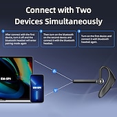 abordables Casques téléphoniques et professionnels-K510 main libres bluetooth casques Contour d&#039;Oreille Bluetooth 5.2 Reduction de Bruit Conception Ergonomique Charge Rapide pour Apple Samsung Huawei Xiaomi MI Bureau d&#039;affaires