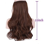 cheap Clip in Extensions-Curly Synthetic Hair 22 inch Hair Extension Fishing Line Hair 1pc / pack Adjustable Women&#039;s Girls&#039;