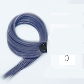 cheap Clip in Extensions-color wig Straight Synthetic Hair 24 inch Hair Extension Clip In / On 1pc / pack Soft Women&#039;s Girls&#039;