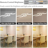 economico Design della linea-luci l.t. 1 luce 75 cm lampada a sospensione dimmerabile in acrilico lampadario a led design nota regolabile moderno per illuminazione domestica soggiorno solo dimmerabile con telecomando
