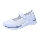 preiswerte Damen-Sneaker-Atmungsaktive Mary-Jane-Sneaker aus Mesh für Damen mit Klettverschluss – leichte Freizeit-Wanderschuhe