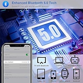 お買い得  イヤホン-スリープヘッドフォン、Bluetoothヘッドバンドヘッドフォン HDスピーカーとマイク付き、横向き寝る人のために最適、通話、ジョギング、ヨガ、ワークアウトギフトアイデア - ユニセックス