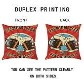رخيصةأون غطاء وسادة العطلات-oktoberfest beer double side cushion cover 4pc soft الزخرفية مربع رمي غطاء وسادة غطاء وسادة كيس وسادة لأريكة غرفة نوم جودة عالية آلة قابل للغسل