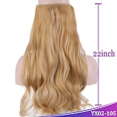 cheap Clip in Extensions-Curly Synthetic Hair 22 inch Hair Extension Fishing Line Hair 1pc / pack Adjustable Women&#039;s Girls&#039;