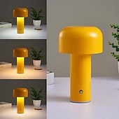 billige Bordlamper-bordlampe bærbar italiensk sopp trådløs touch oppladbar nattlampe usb bordlampe skrivebordsdekorasjon soverom nattlampe