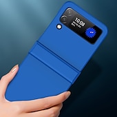 cheap Samsung Cases-Phone Case For Samsung Galaxy Z Flip 7 Z Flip 5 Z Flip 4 Z Flip 3 Back Cover Bumper Frame Four Corners Drop Resistance Shockproof Solid Colored Silica Gel