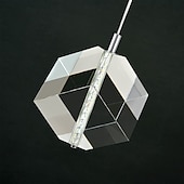 voordelige Eilandlichten-1-licht 9cm kristal mini hanglamp led metalen mini gegalvaniseerde eilandverlichting moderne eigentijdse stijl keuken eetkamer thuis bar licht 110-120v 220-240v