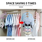 お買い得  バスルームオーガナイザー-30 個のミニハンガーコネクタフックプラスチックカスケードオーガナイザーラック省スペースクローゼット