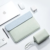 levne Tašky, pouzdra a pouzdra na notebooky-Rukávy na notebook 12 &quot; 13.3 &quot; 14 &quot; palec Kompatibilní s Macbook Air Pro, HP, Dell, Lenovo, Asus, Acer, Chromebook Notebook Voděodolný Nárazuvzdorné PU kůže Pevná barva pro Obchodní kancelář