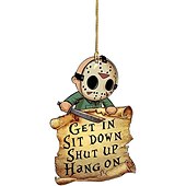 olcso Autós függők, díszítőelemek-halloween barkácsolás horrorfilm dísz akril visszapillantó tükör lógó báj lógó medál autódíszítéshez